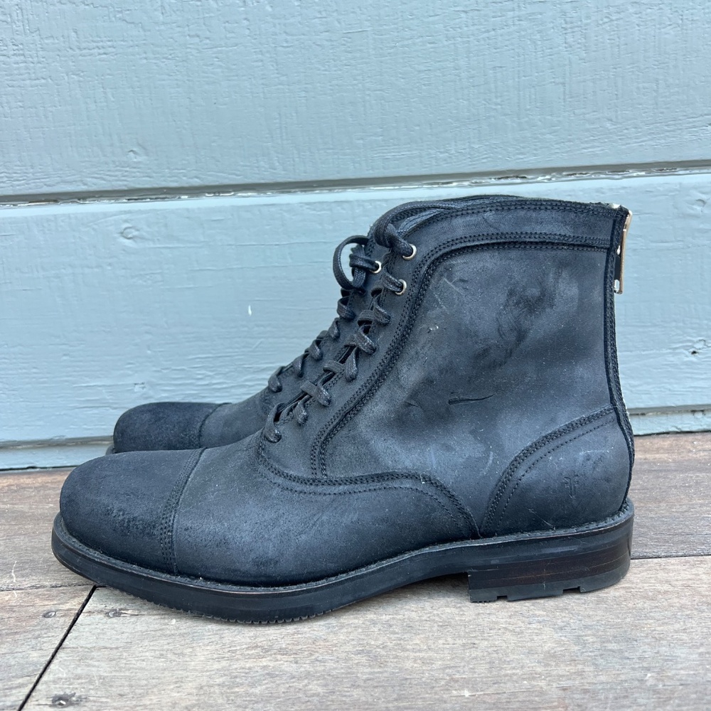 Frye Brayden 87979 Bal Lace Up Dress Boots
